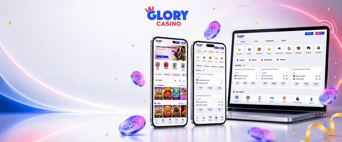 Glory Casino auf Smartphone, Tablet und Laptop